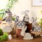 6-Piece Easter Bunny Wooden Signs – Cute Bunny & Easter Egg Table Centerpiece Decorations with Rope for Home & Tiered Tray Décor